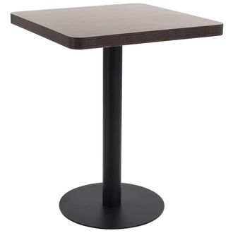 vidaXL Tavolo Da Bistrot Marrone Scuro 60x60 Cm In Mdf - Vidaxl