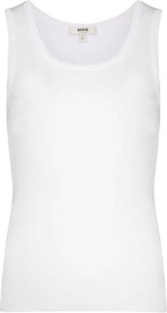 A Gold E Agolde White Organic Cotton Poppy Tank