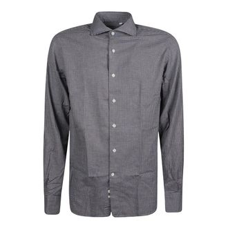 Orian Orian - Long Sleeve Regular Washed Shirt - Heren - Overhemden - Blauw - Maat: M