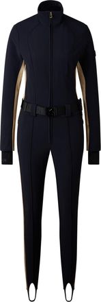 Bogner Bond softshell ski overall for women - Black/beige - 32