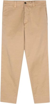Haikure Herenbroek met gestructureerde afwerking smalle pijp - Heren - Chinos - Beige - W36 - Broeken