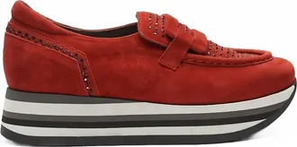 Softwaves Womens Castel Platform Loafer In Hermes/black