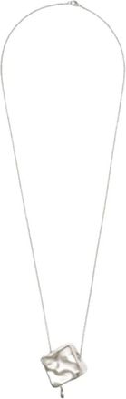 Paco Rabanne Metal Flower Pendant Necklace - Dames - Kettingen - Grijs - ONE Size - Accessoires