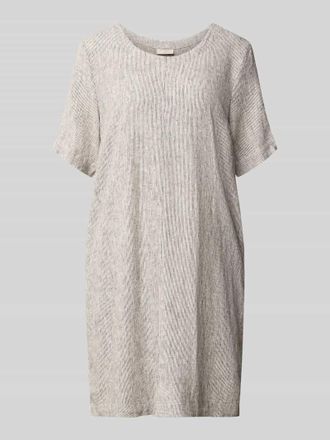 Freequent Knielanges Kleid aus Leinen-Mix Modell Lava in Sand, Gr&ouml;&szlig;e XXL