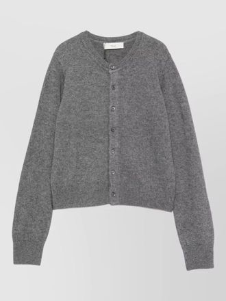 Dunst ribbed wool blend knit cardigan