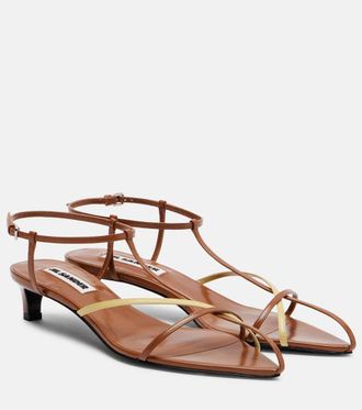 Jil Sander 35 leather sandals