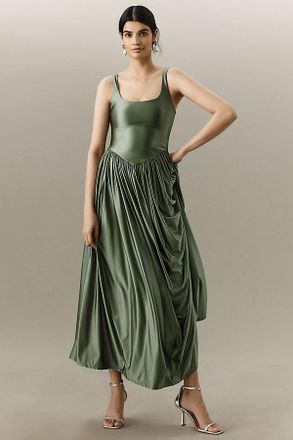Delfi Oriana Stretch Metallic Maxi Dress