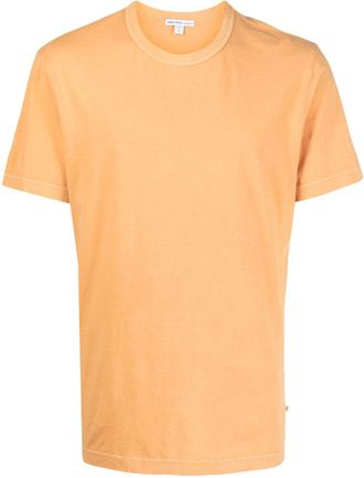 James Perse short-sleeved cotton T-shirt - men - Combed Cotton - 4 - Yellow