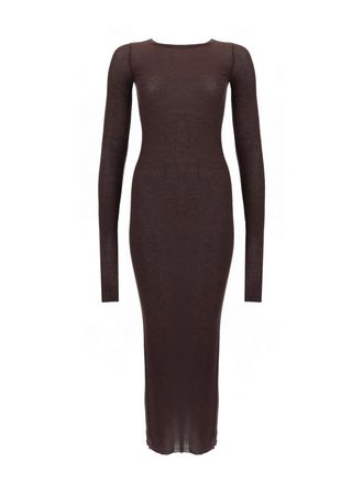 Rick Owens Long-Sleeved Midi Dress