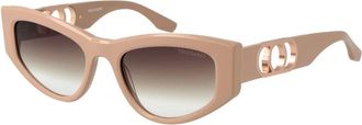 Trussardi Accessoires, Dames, Bruin, ONE Size, Acetate Zonnebril