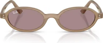 Ray-Ban 51mm Oval Sunglasses in Opalescent Brown/violet at Nordstrom