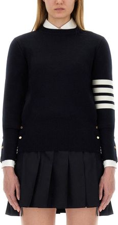 Thom Browne Milano Stitch Jersey With 4 Bars