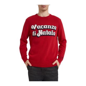 MC2 Saint Barth Truien & Vesten, Heren, Rood, L, Wol, Heron Crewneck Sweater