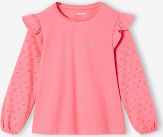 Vertbaudet M&auml;dchen Blusenshirt BASIC rosa