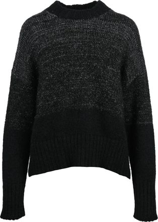 Alpha Studio Crew Neck Sweater With Lam&eacute; Threads And Textured Knit
