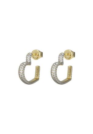 Guess Womens UBE05017YG Ladies Beloved Earrings - Gold Stainless Steel - One Size