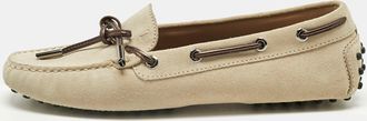 Tod's Tods Grey Suede Gommino Loafers