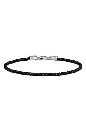 Vincero Mens Box Chain Bracelet in Black at Nordstrom, Size Medium