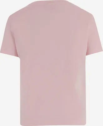 Casablanca Womens Cotton T-Shirt With Logo Pink Main: Organic T-Shirts & Jerseys