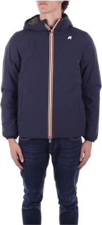 K-Way Heren, Jassen, Blauw, Maat: 2XL Leer