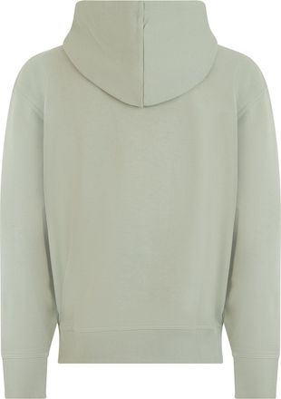 HUGO BOSS Mens Cotton Hoodie Open Green Jumpers Sweater