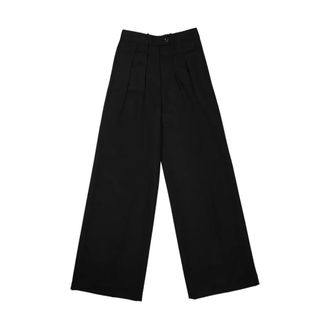 Nine In The Morning Wijde broek - Dames - Broeken - Zwart - Maat: W26 Zijde