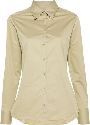 Closed Gecamiseerde blouse - Dames - Overhemden - Bruin - S - Katoen - Overhemden
