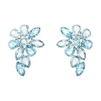 Swarovski Gema Drop Earrings - female - Swarovski - Earrings - Blue - ONE SIZE - Accessories