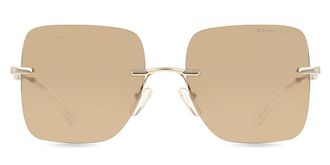 Michael Kors MK1150 QUEBEC 10145A Womens Sunglasses Gold Size 55