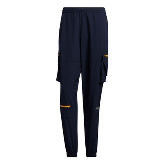 adidas Mens adidas originals Adv Pants 1 Contrasting Colors Zipper Bundle Feet Sports Pants/Trousers/Joggers Legendary Ink Blue H46706