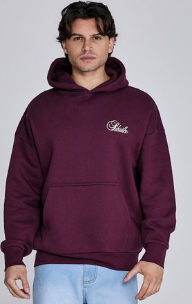 Siksilk Mens Burgundy Essentials Hoodie XXL