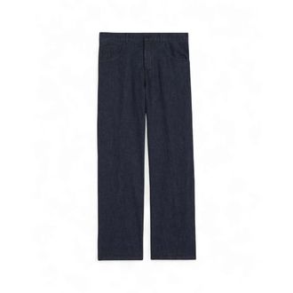 Aspesi Straight Jeans, female, Blue, Size: W27 Lightweight Denim Trousers