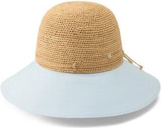 Helen Kaminski Kalola Foldable Raffia Hat in Natural/Breeze at Nordstrom Rack