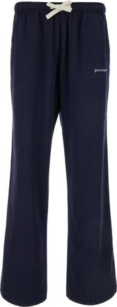 Palm Angels Dark Blue Flared Trousers