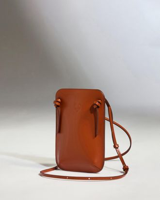 Antler Crossbody Bag In Tan Leather - Heritage Collection