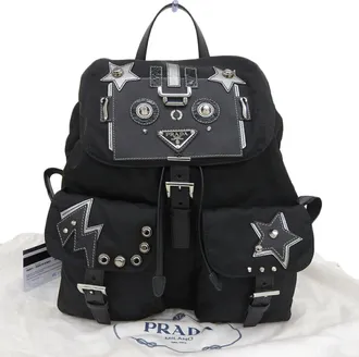Prada Black Nylon Backpack (Pre-Owned)