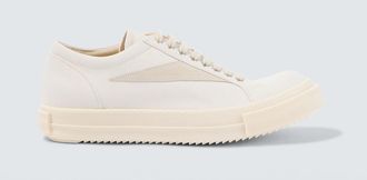 Rick Owens DRKSHDW Vintage suede-trimmed denim sneakers