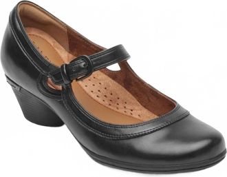 Cobb Hill Womens Laurel Mary Jane In Black Leather