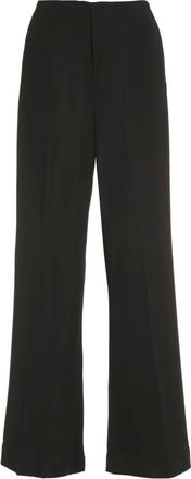 Maison Margiela Dames, Broeken, Zwart, Maat: 2XS Viscose
