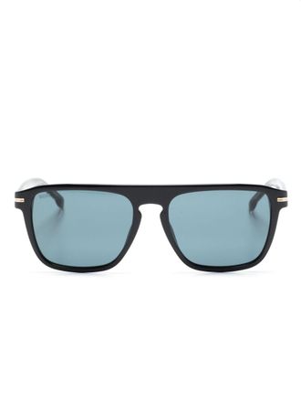 BOSS Occhiali da sole rettangolari - Nero