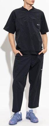 Oakley T-shirt With Embroidered Logo, Mens, Black