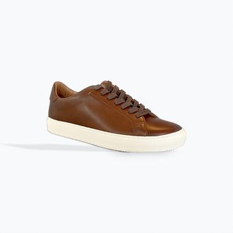Frye Mens Astor Low Lace Sneaker In Caramel