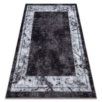 RugsX Tappeto Lavabile Miro 51813.805 Telaio, Marmo Antiscivolo - Crema / Grigio Grey 140x190 Cm