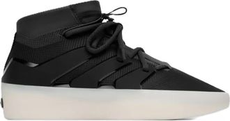 adidas Mens Athletic Hi Top Lace-Up Sneakers in Carbon - Grey - Size UK 13.5