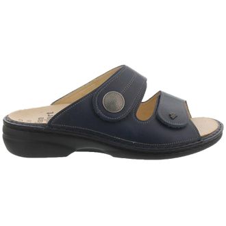 Finn Comfort 2550 Sansibar Missouri Leather Womens Slides Sandals - Blue - Size:UK 5.5