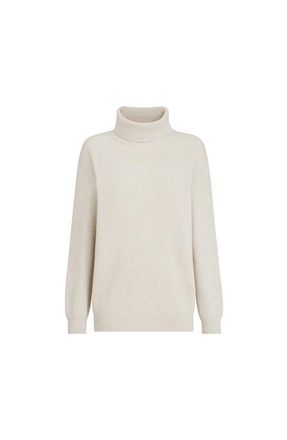Brunello Cucinelli Cashmere English rib sweater in Oyster at Nordstrom, Size Xx-Small Eu