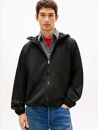 Tommy Hilfiger Signature Back Logo Water Repellent Relaxed Windbreaker