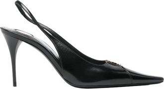 Saint Laurent Babylone Breteuil Pump - Dames - Schoenen - Zwart - Maat: 37 1/2 EU Leer