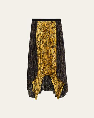 Proenza Schouler Paulina Pleated Georgette Skirt