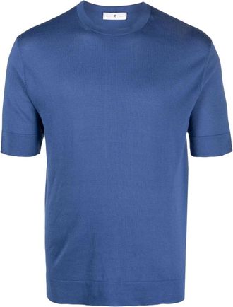Pantaloni Torino T-Shirts - Heren - T-shirts - Blauw - M - Katoen - Tops